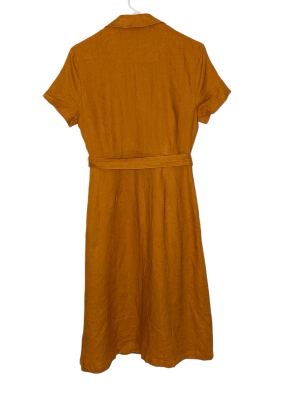 NWT QUINCE 100% Linen Belted Shirt Dress - Picture 4 of 8